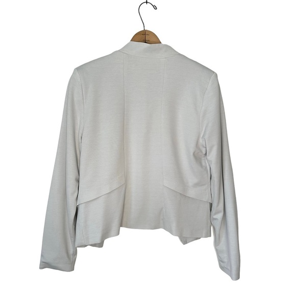 Elizabeth & Clarke | Gray Open Ponte Knit Blazer with Stain Tech Size 6 - Picture 5 of 12